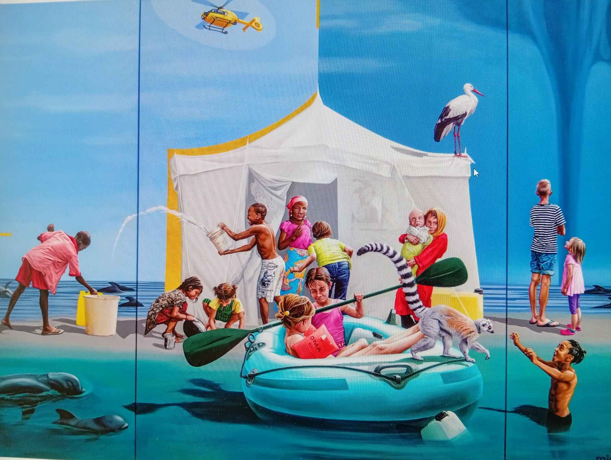 Das Misereor-Hungertuch 2025 "Gemeinsam träumen -Liebe sei Tat" von Konstanze Trommer (c) Misereor